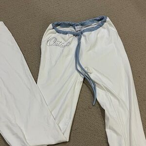 Outcast White Wide Leg Pants